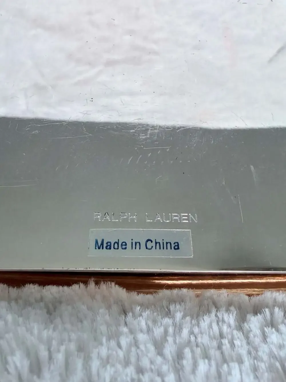 Ralph Lauren Silverplated 5x7 Tarnish Resistant Photo Frame